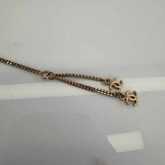 CHANEL Large Rhinestone Paved Gold and Silver Crystal Pendant Necklace - Picture 9 of 16